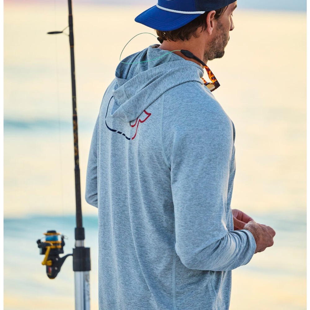 Vineyard Vines  Blue Long Sleeve Hoodie Tee